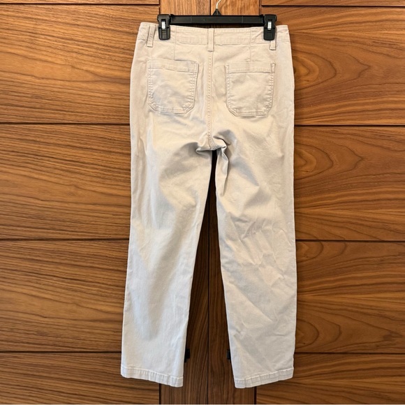 1822 EUC Cream Chino Ankle Straight Spring Transitional Pants - Sz 8 - Picture 5 of 7